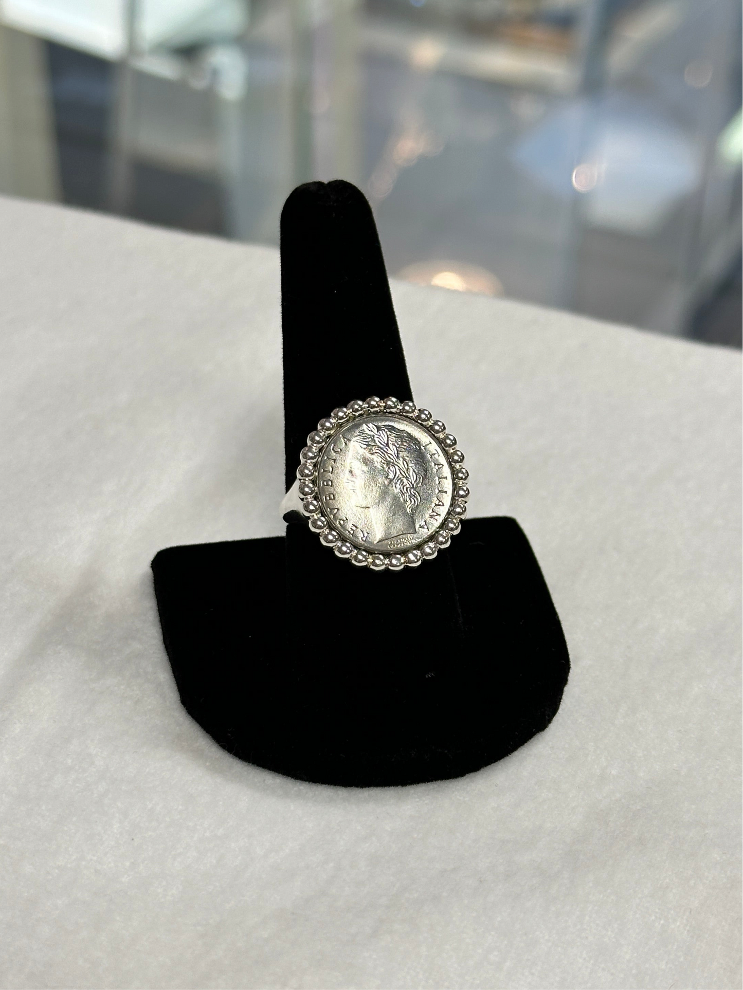 Sterling Roman Coin Ring