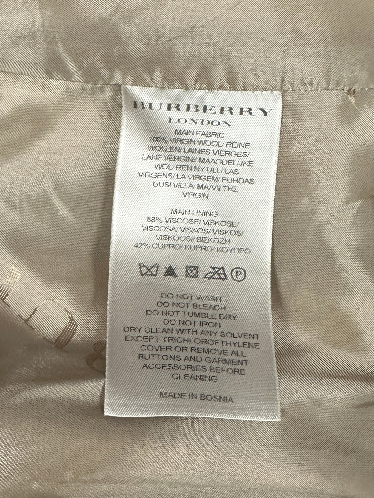 Burberry Wool Coat