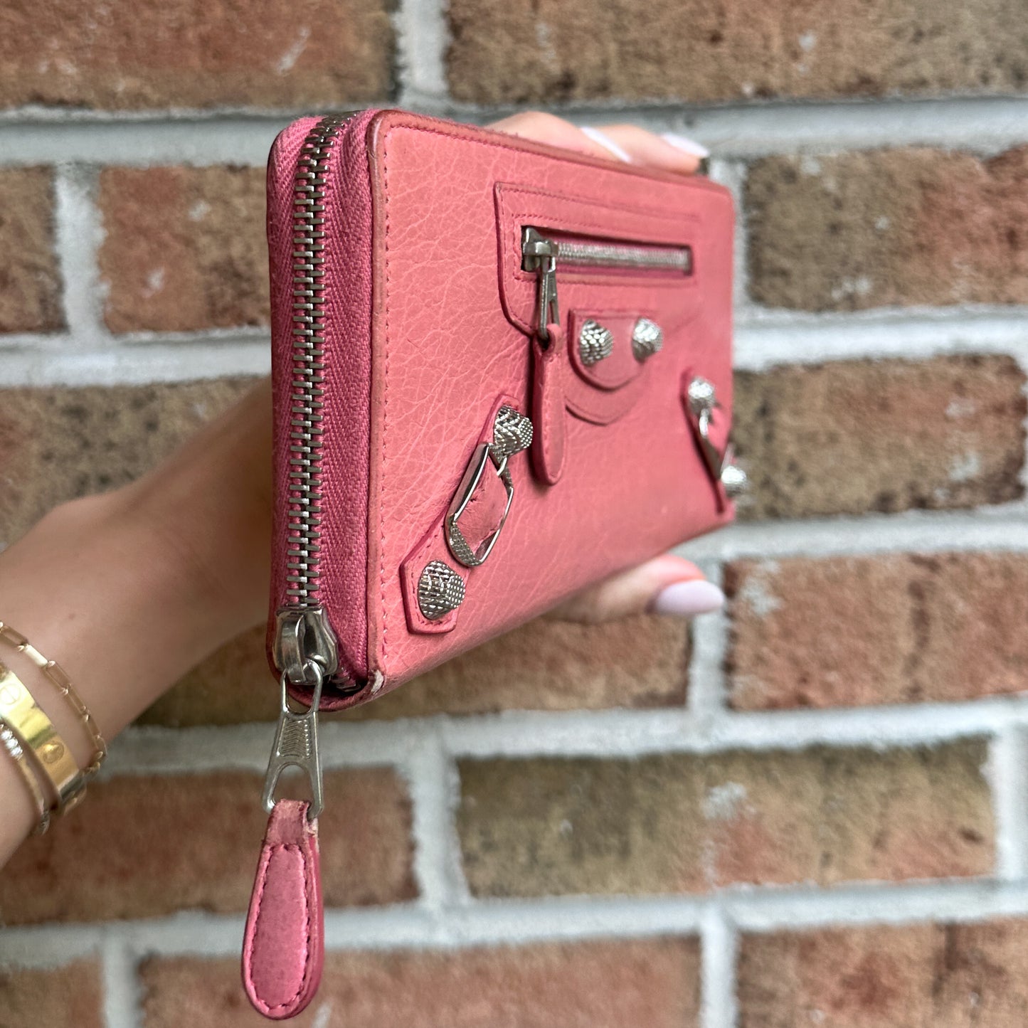Balenciaga Classic Continental Leather Wallet