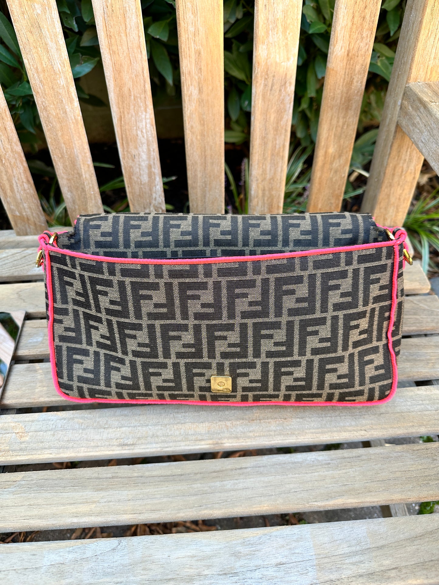 FENDI Zucca Baguette Bag