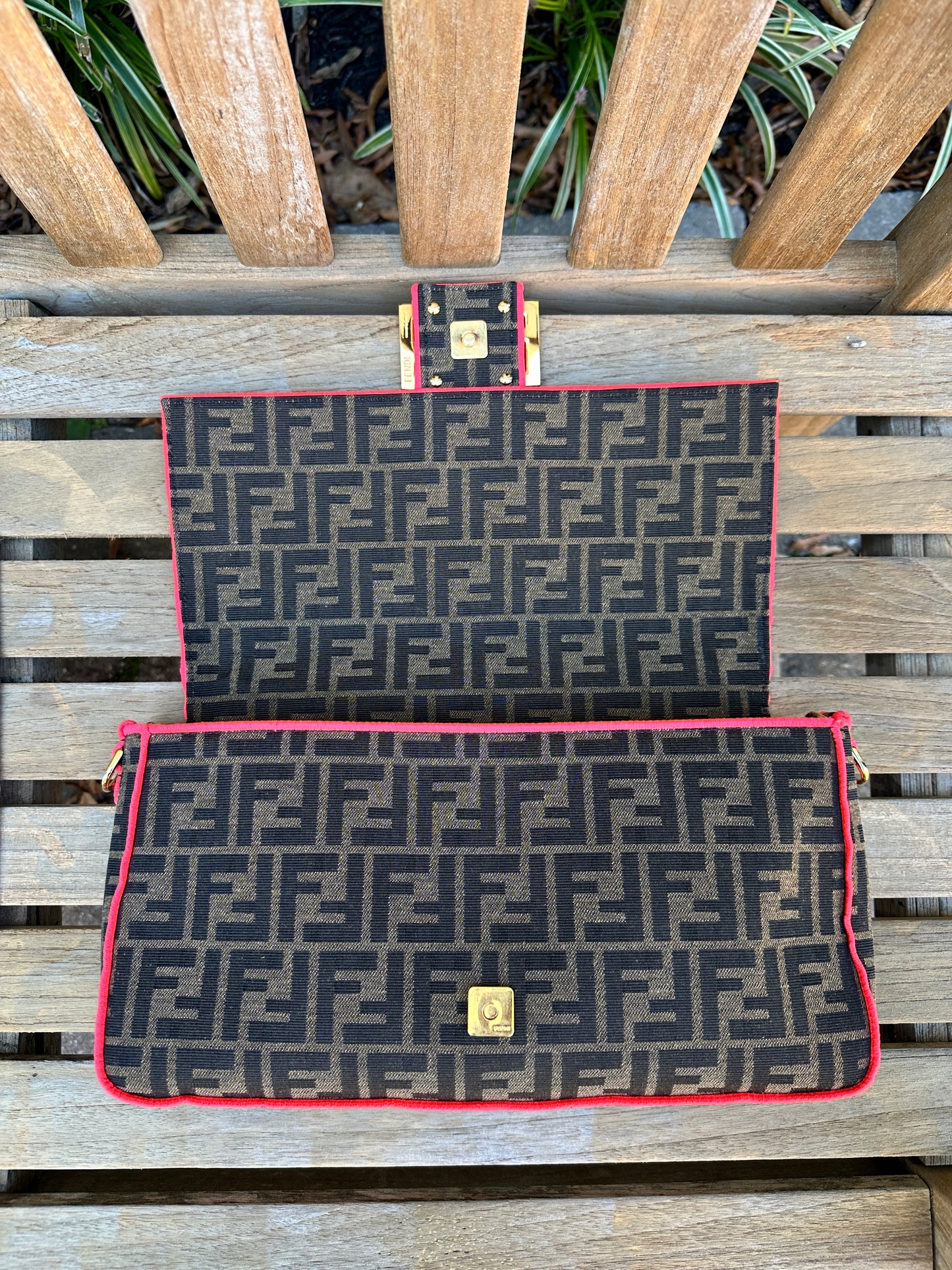 FENDI Zucca Baguette Bag