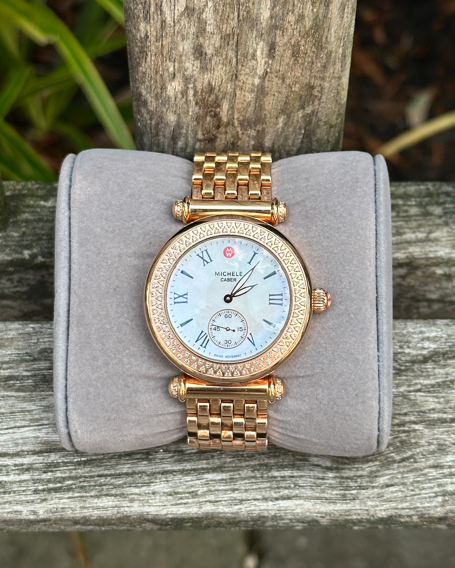 Michelle Rose Gold Diamond Watch