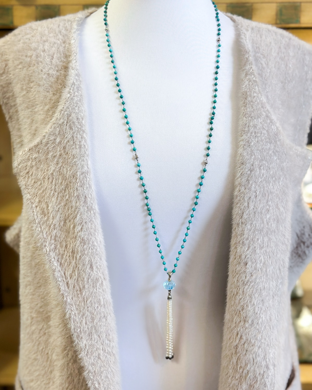 LAGOS Topaz, Turquoise, Pearl Necklace