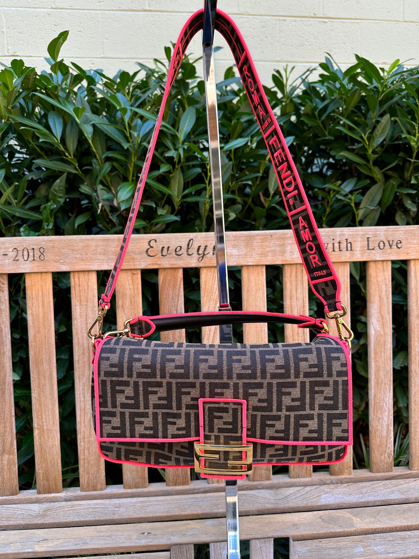 FENDI Zucca Baguette Bag