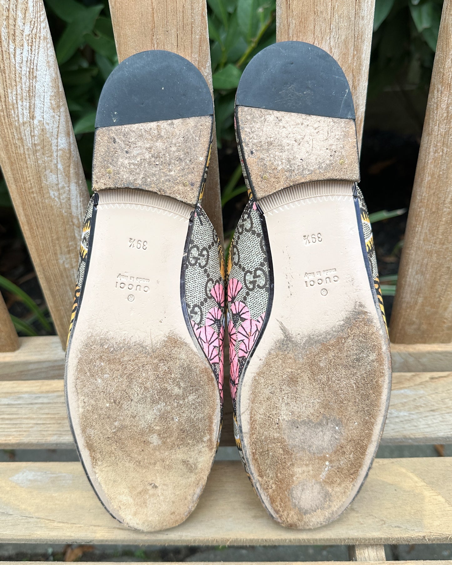 Gucci Tiger Print Mules