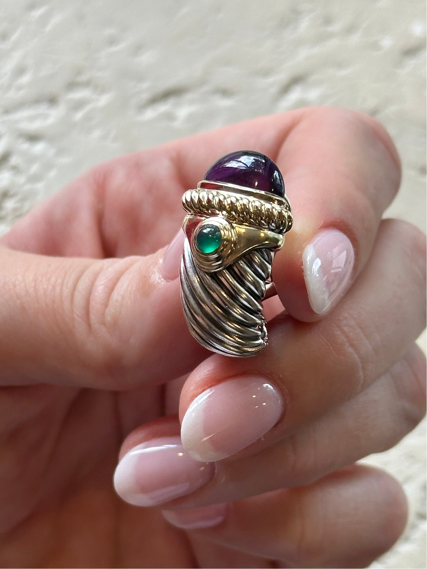 David Yurman Amethyst Emerald
Renaissance Earrings