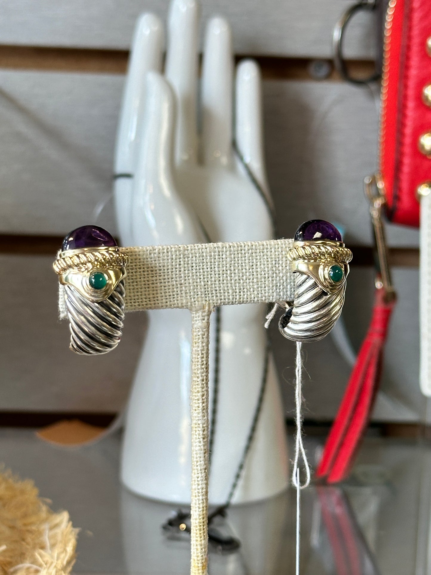 David Yurman Amethyst Emerald
Renaissance Earrings