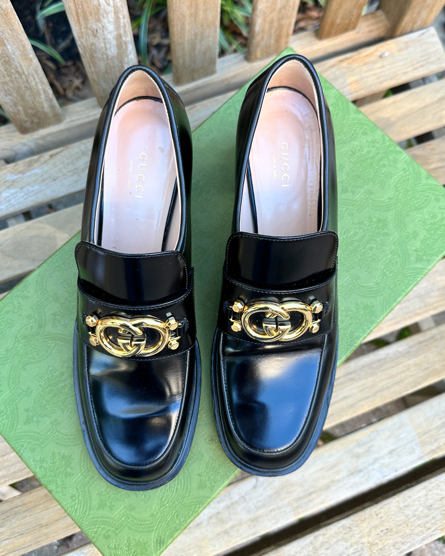 Gucci Interlocking G Loafer Pumps