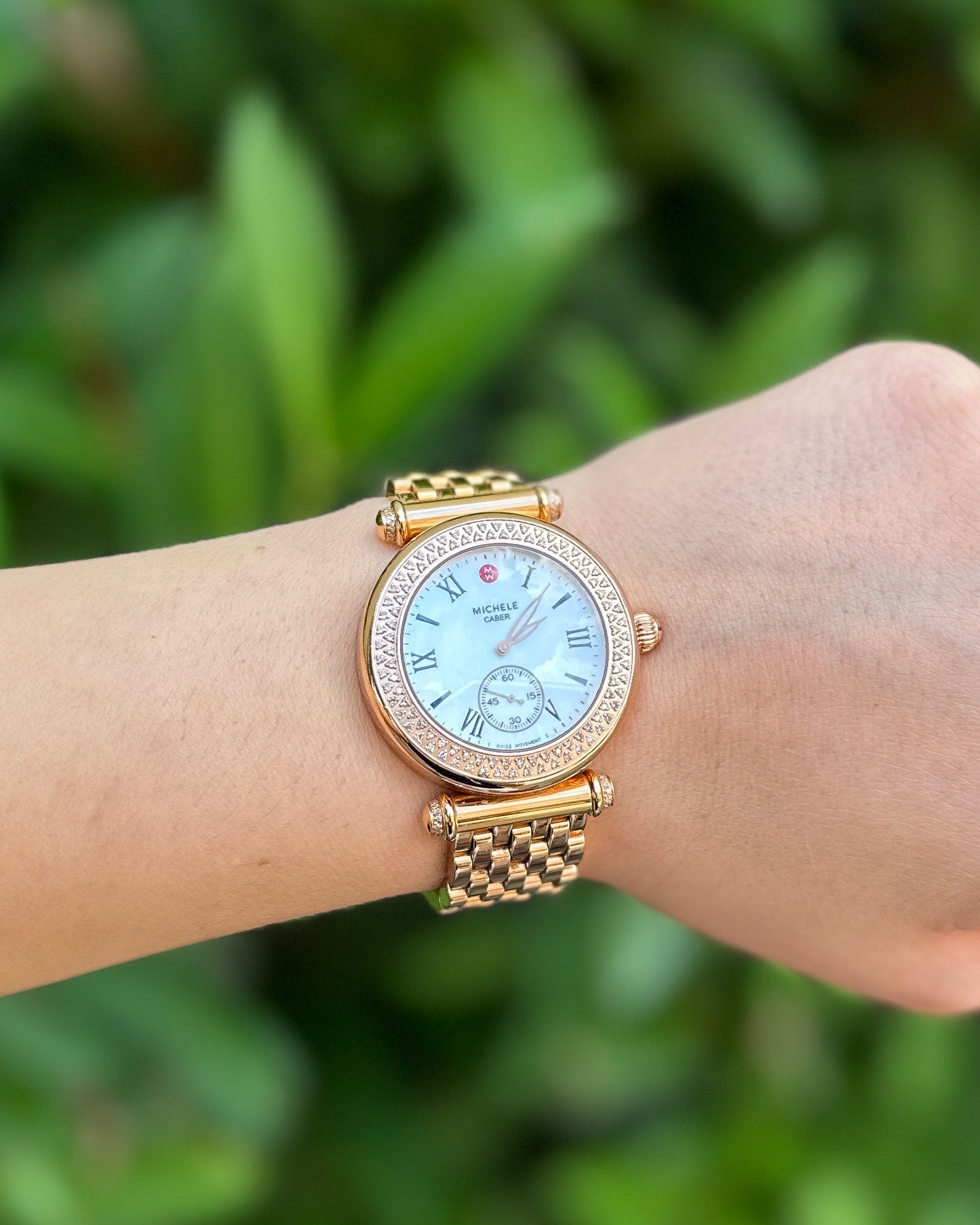 Michelle Rose Gold Diamond Watch