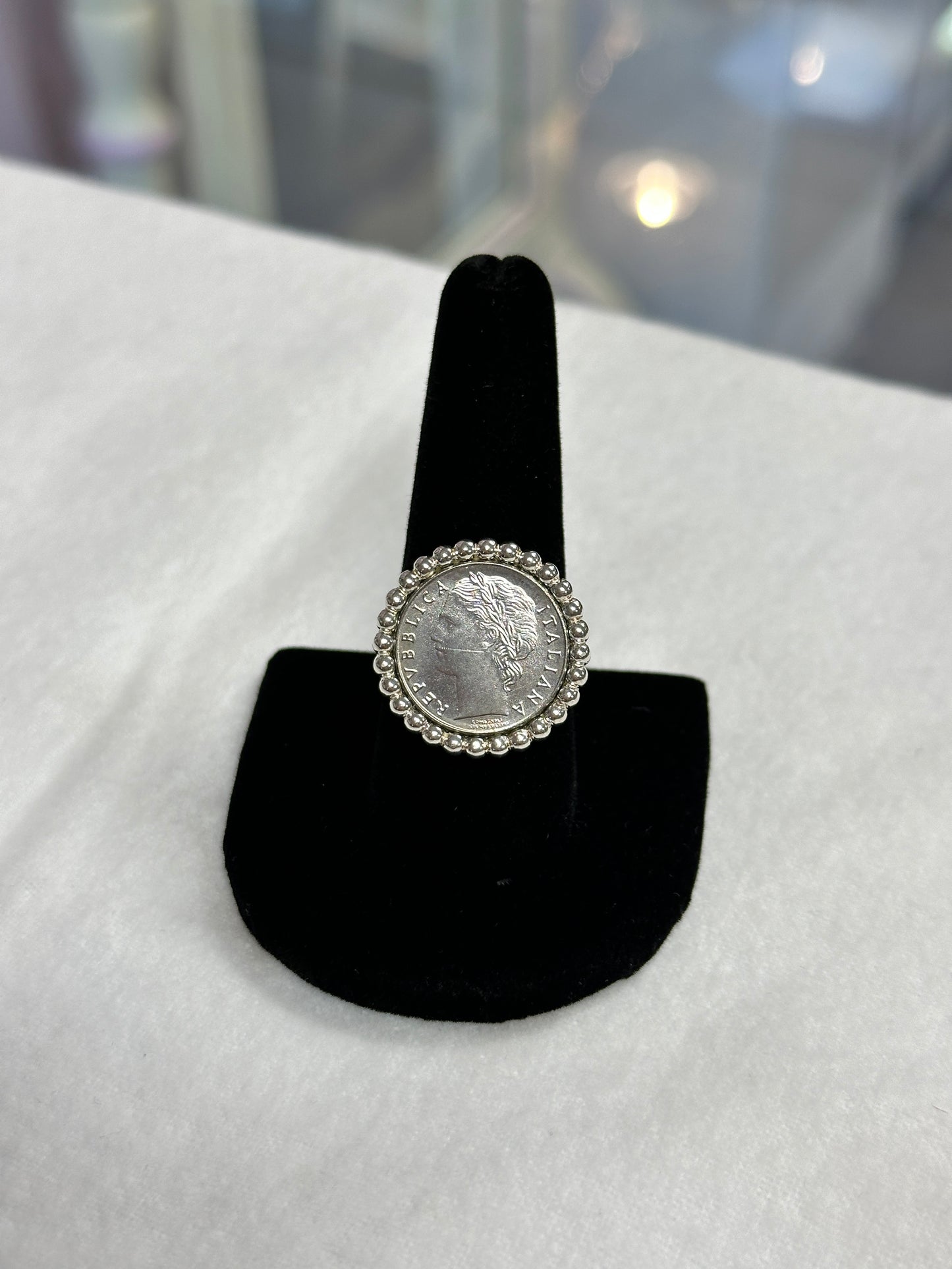 Sterling Roman Coin Ring