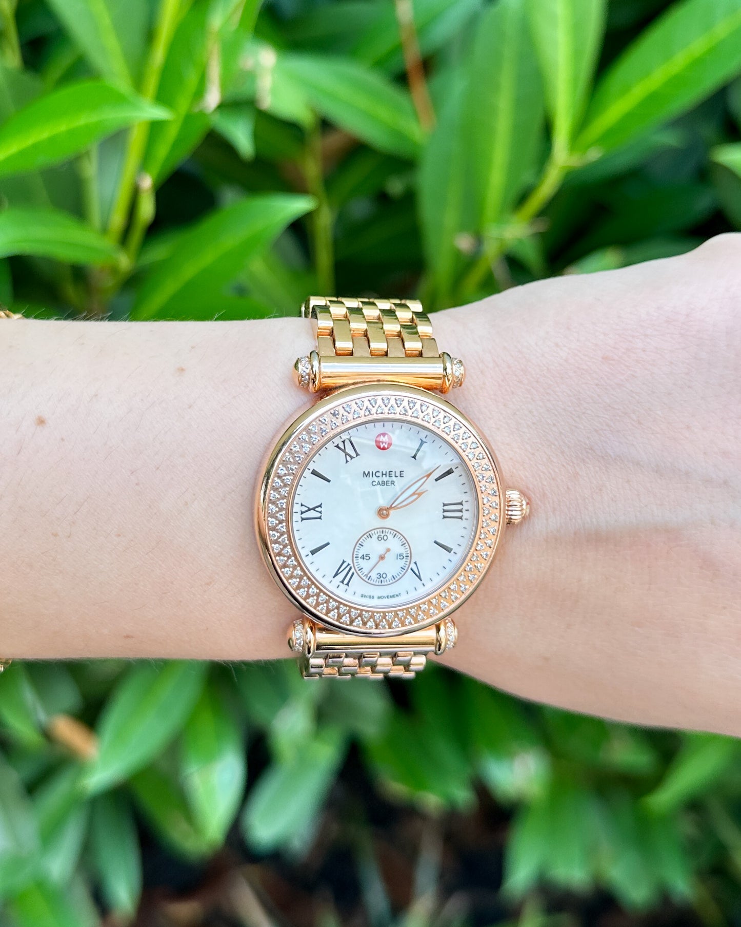 Michelle Rose Gold Diamond Watch