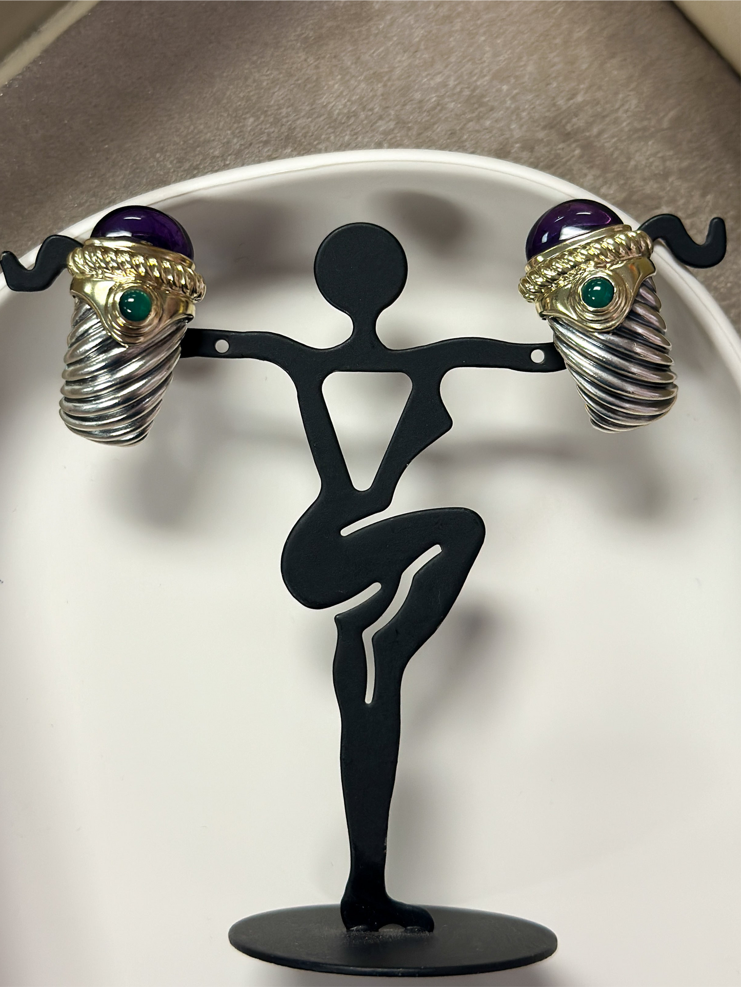 David Yurman Amethyst Emerald
Renaissance Earrings