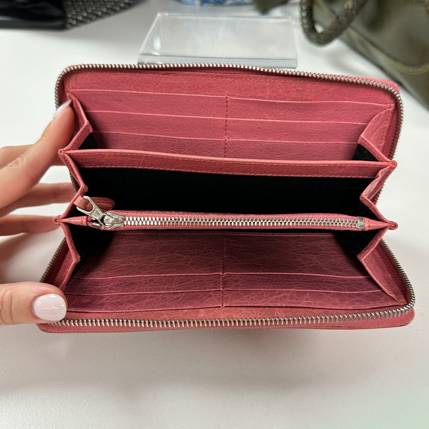 Balenciaga Classic Continental Leather Wallet