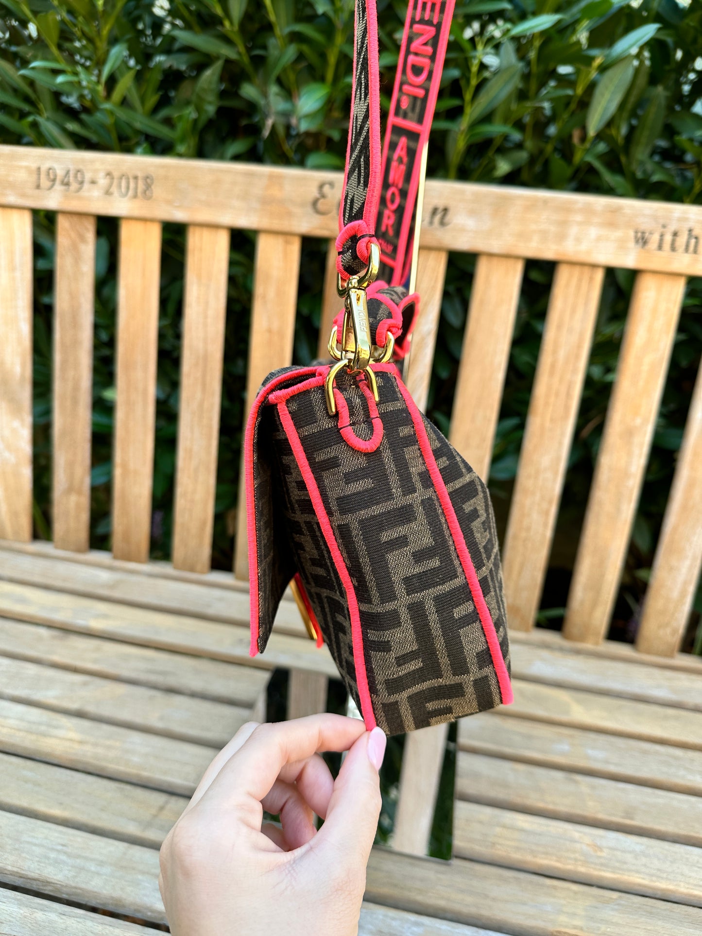 FENDI Zucca Baguette Bag