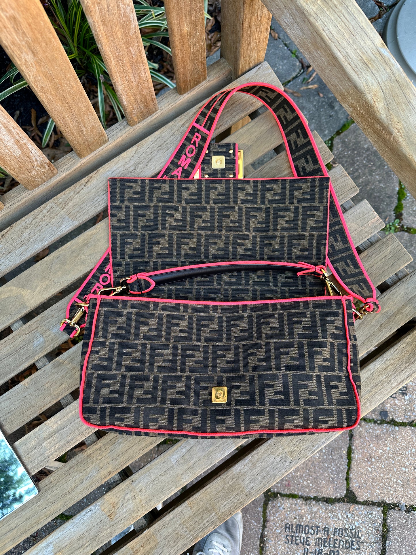 FENDI Zucca Baguette Bag