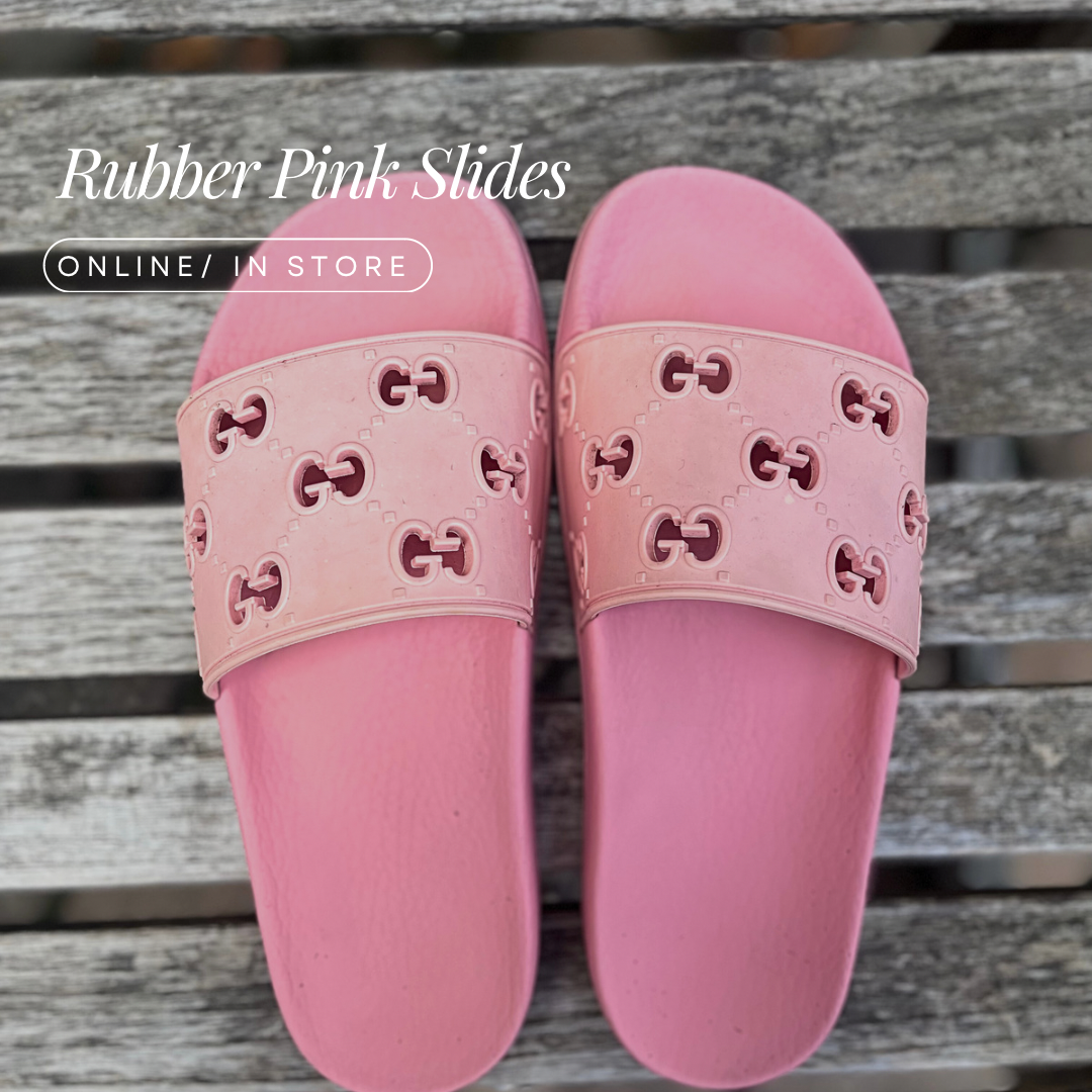 Gucci gg fashion rubber slides