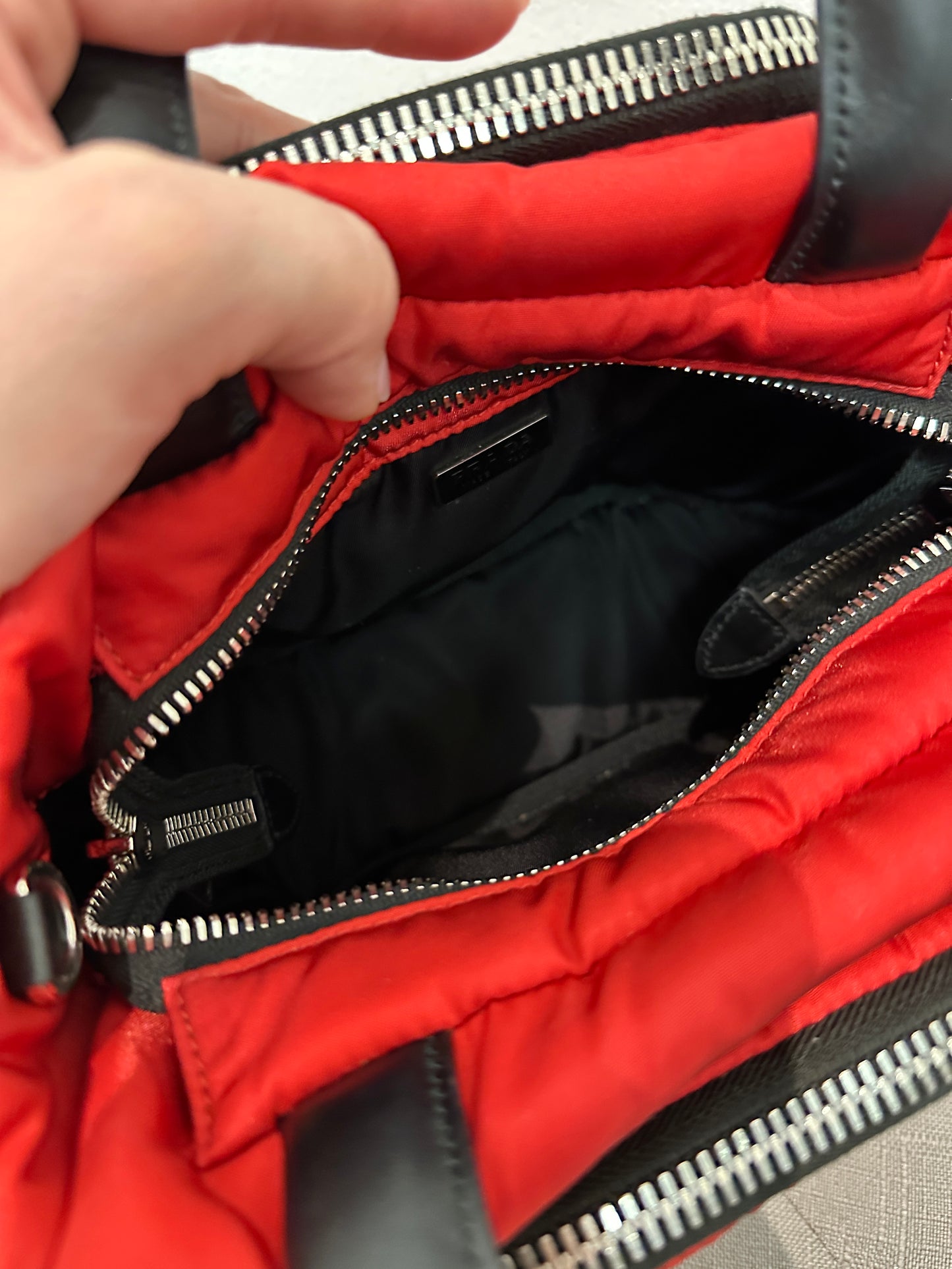 Prada Red Nylon Bag