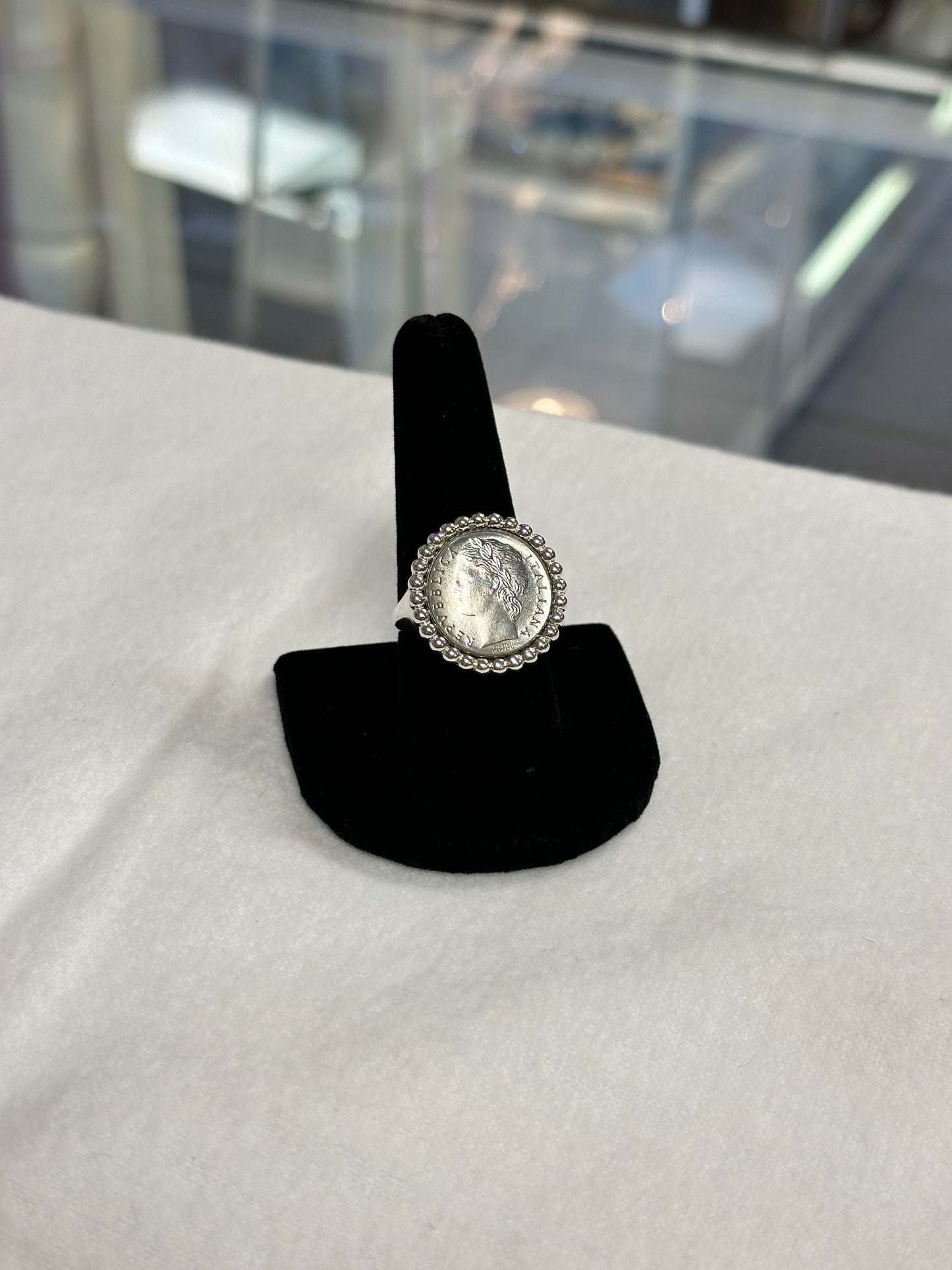 Sterling Roman Coin Ring