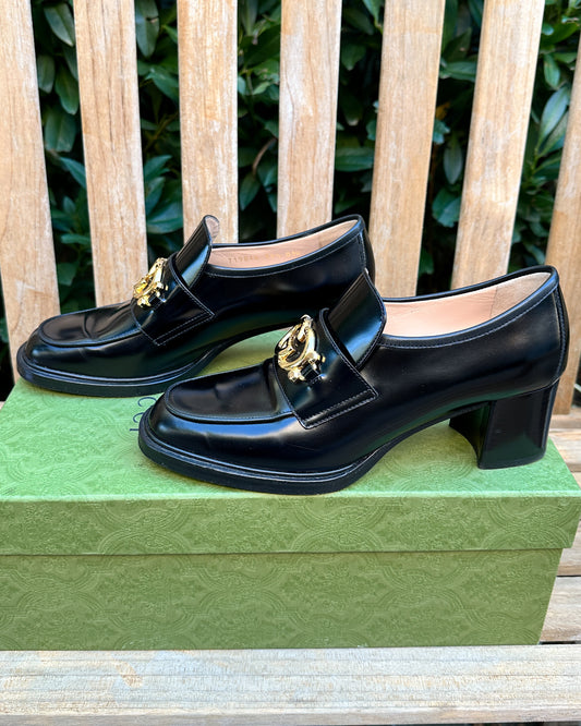 Gucci Interlocking G Loafer Pumps