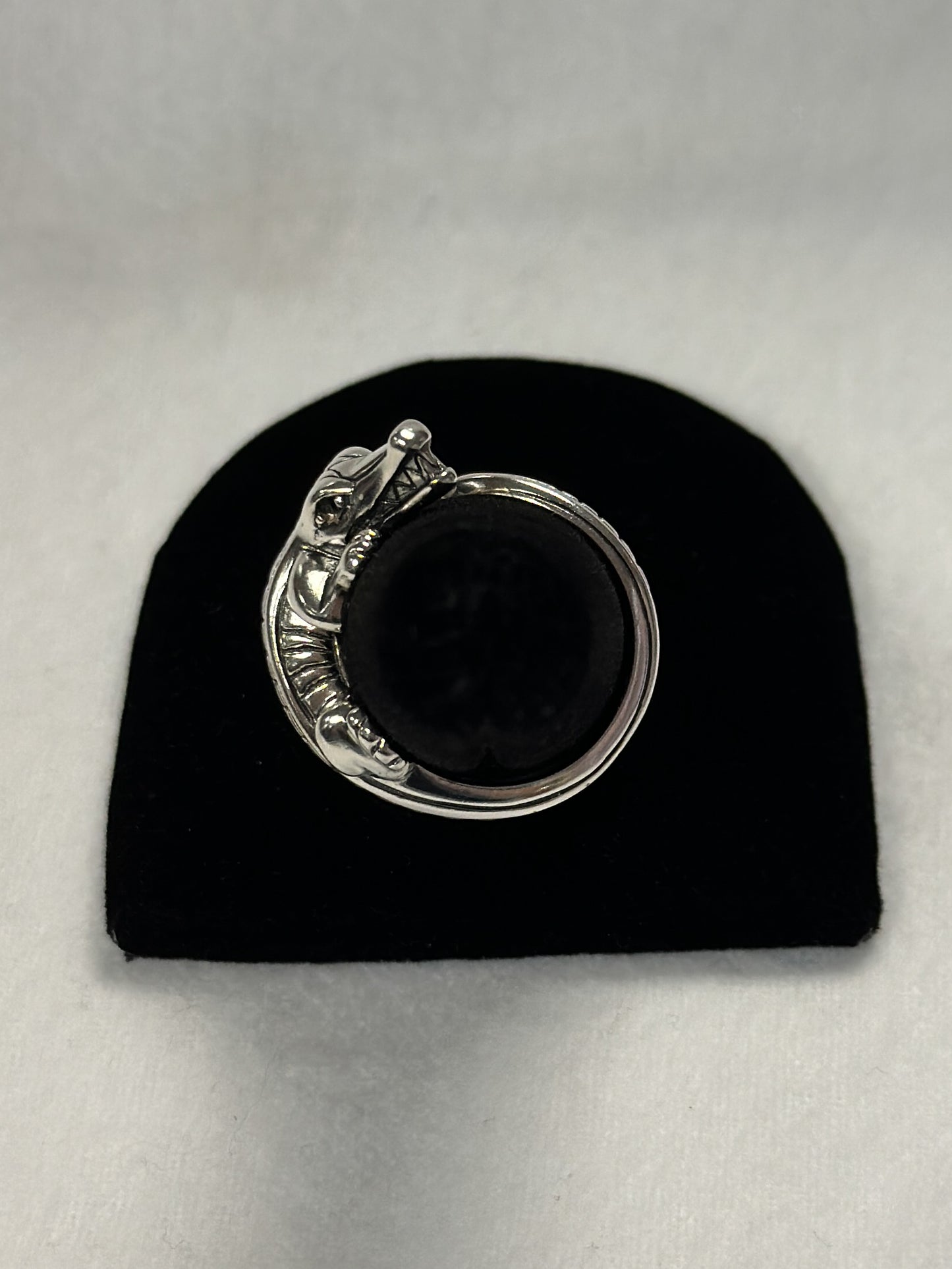 Kieselstein Cord Sterling Silver Alligator Ring