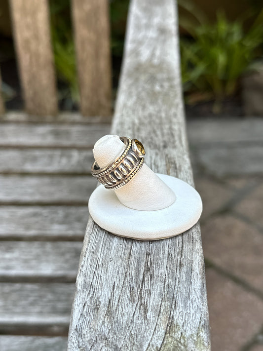 Lagos Citrine Caviar Ring