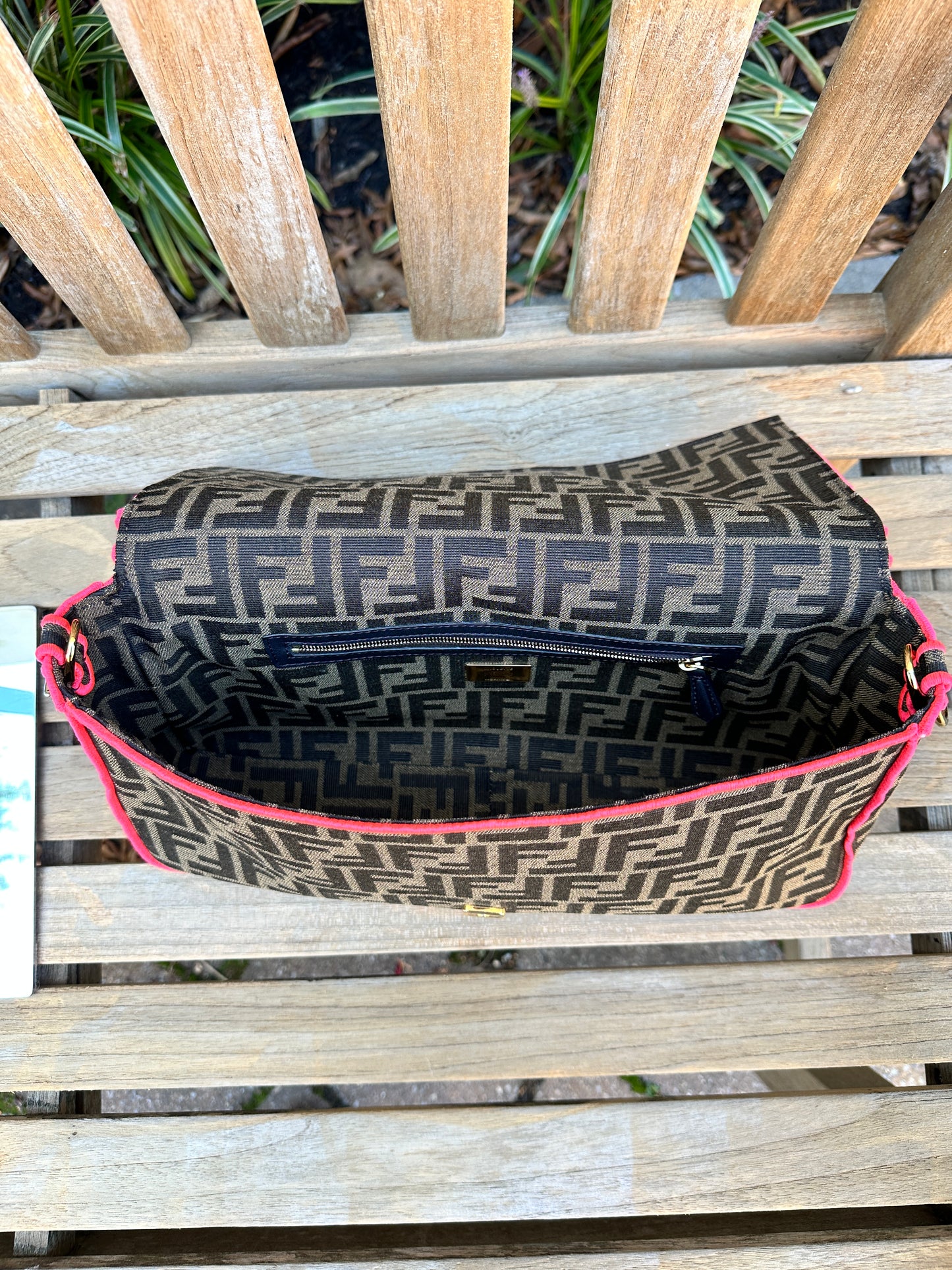 FENDI Zucca Baguette Bag