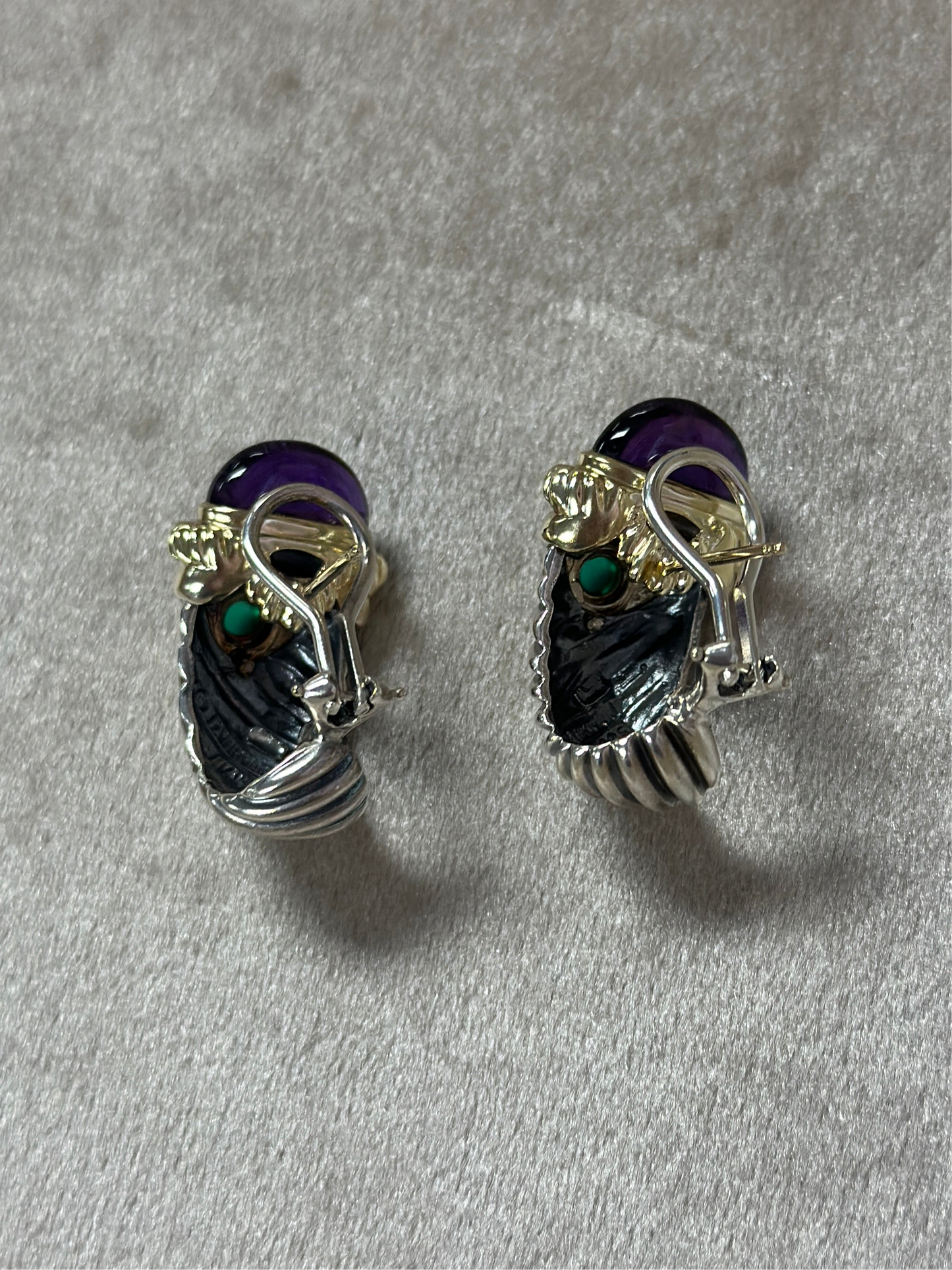 David Yurman Amethyst Emerald
Renaissance Earrings