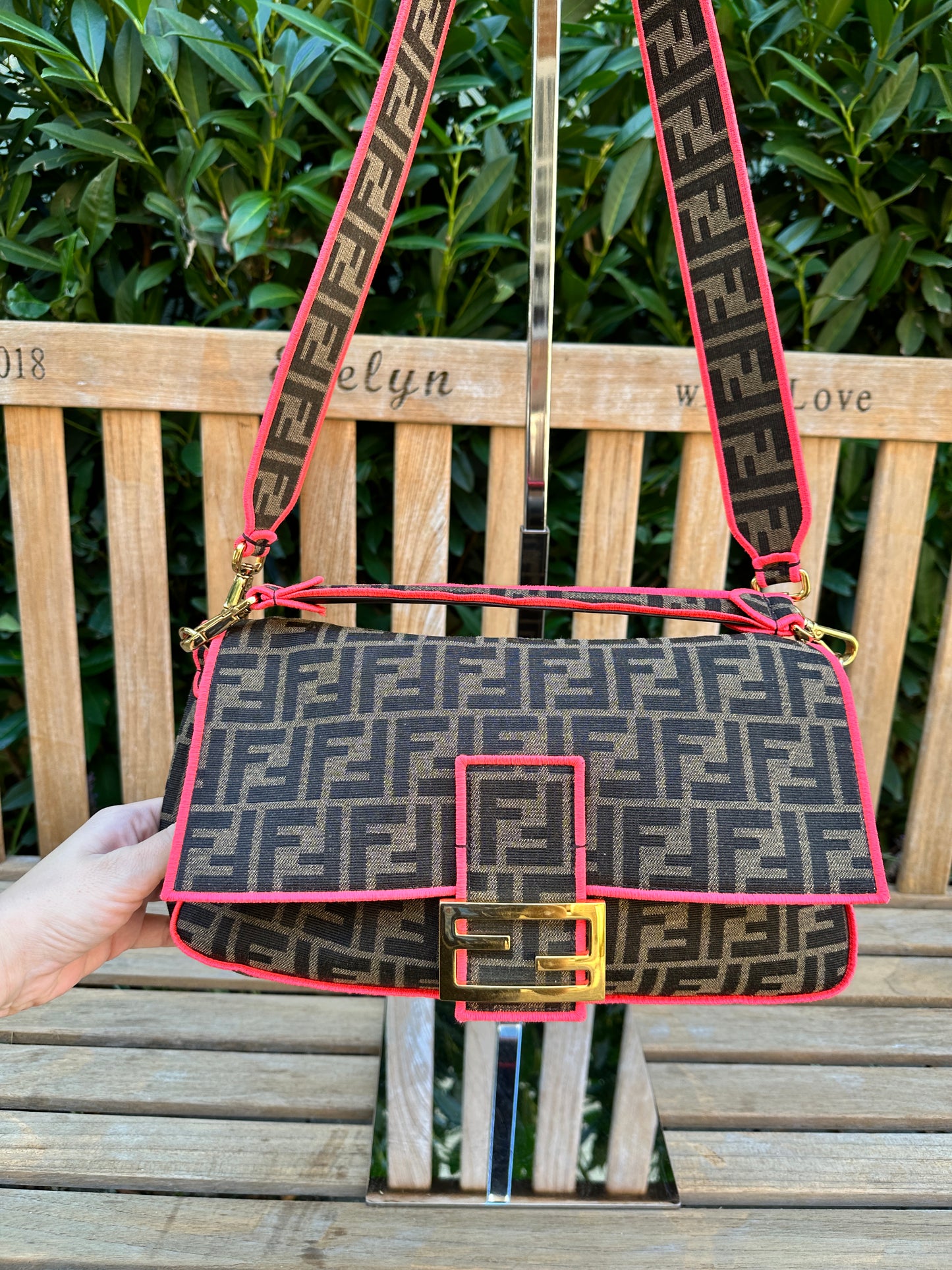 FENDI Zucca Baguette Bag