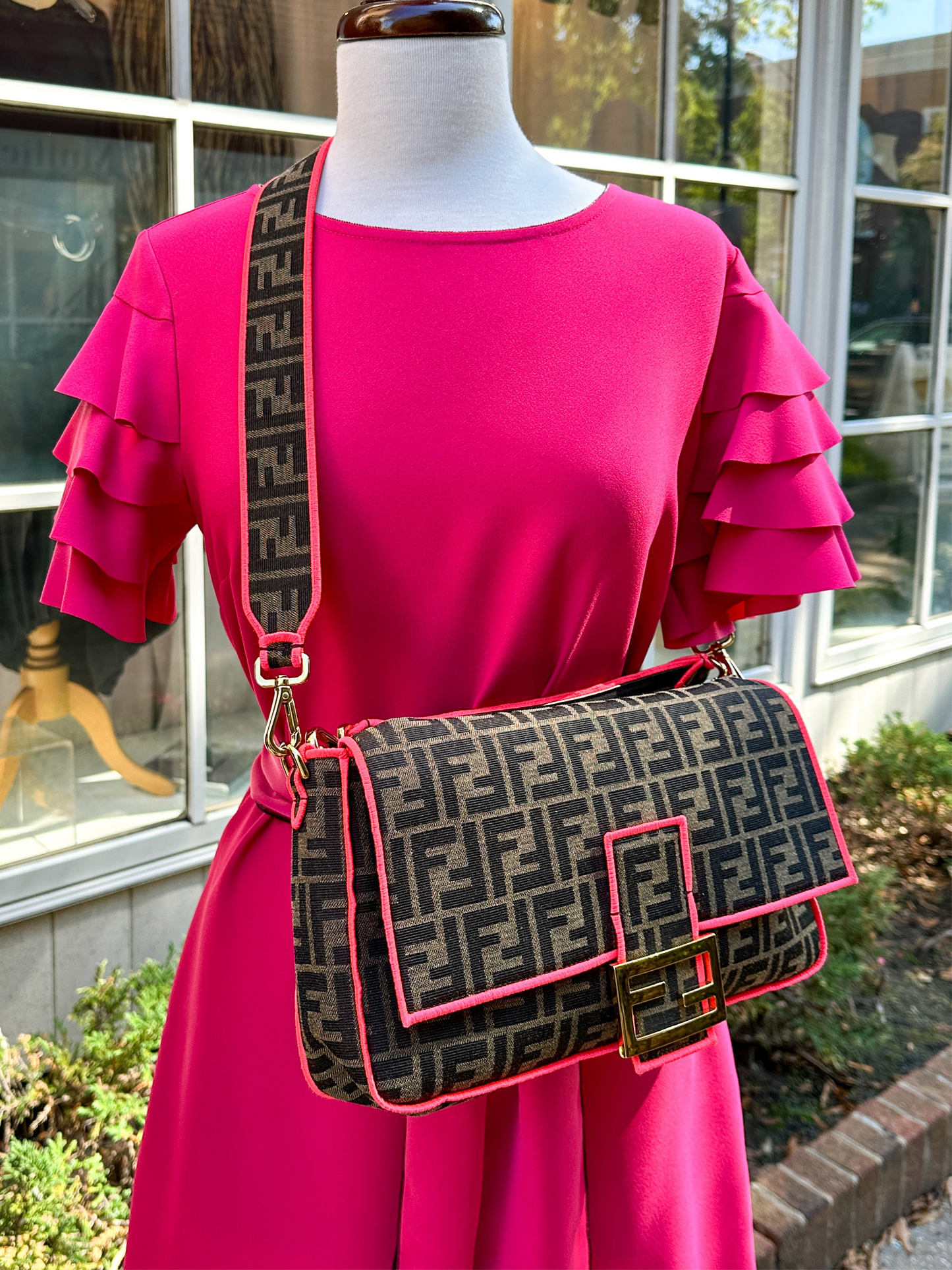 FENDI Zucca Baguette Bag