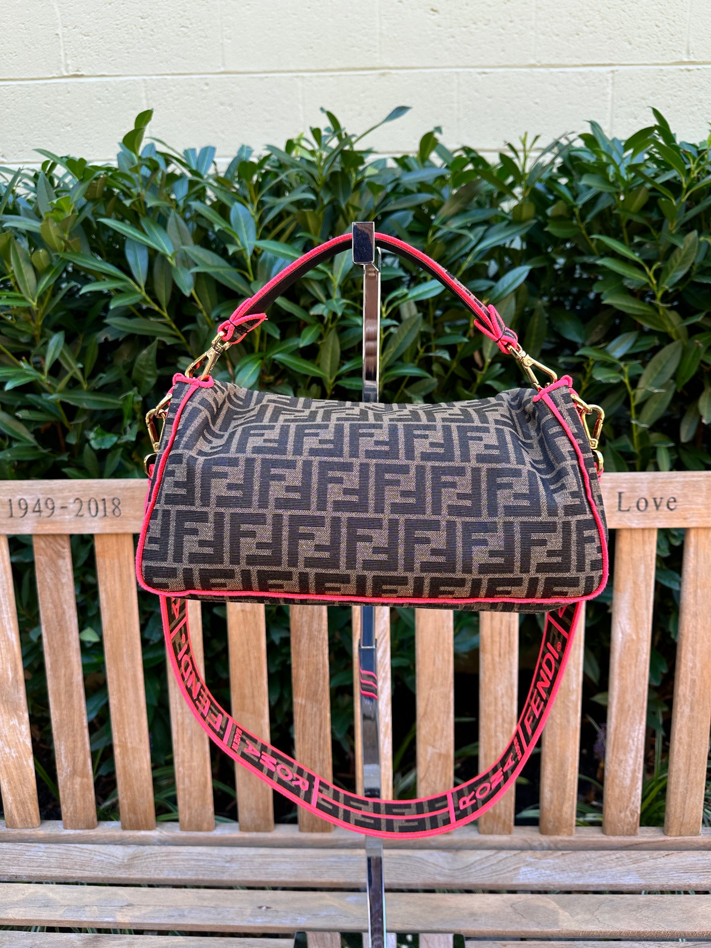 FENDI Zucca Baguette Bag