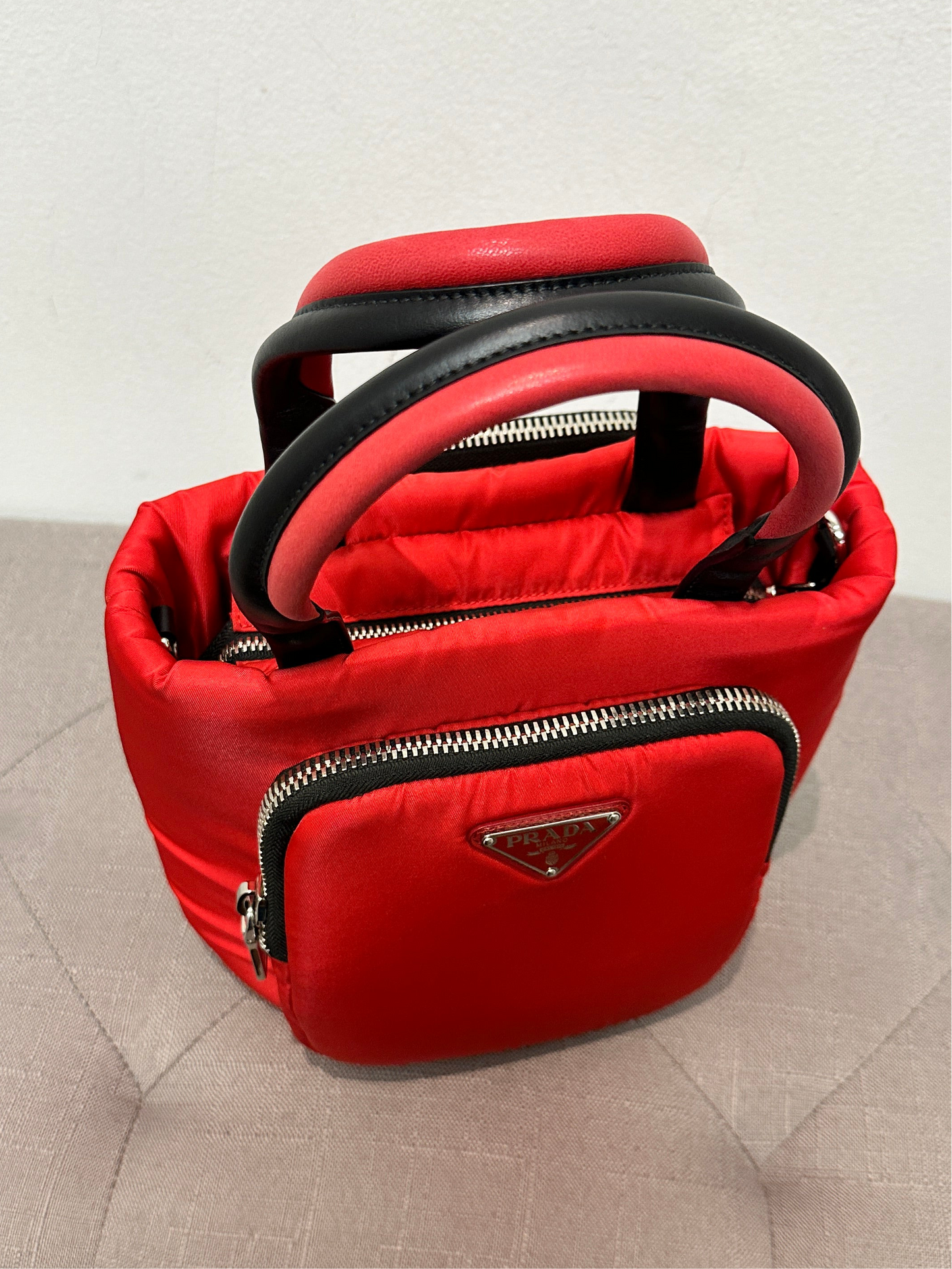 Prada Red Nylon Bag