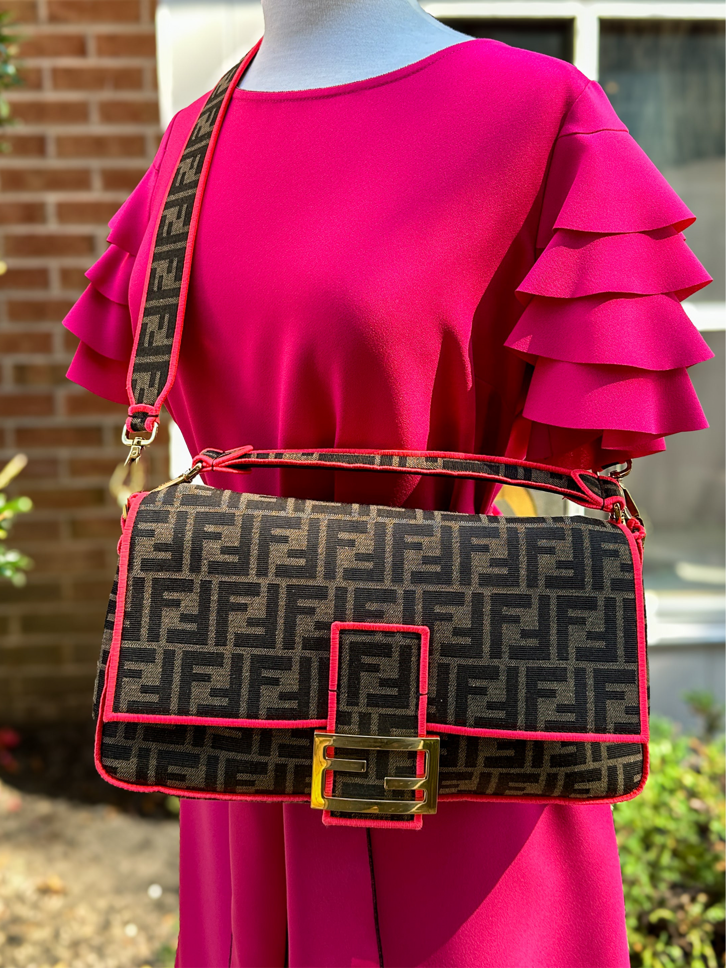 FENDI Zucca Baguette Bag