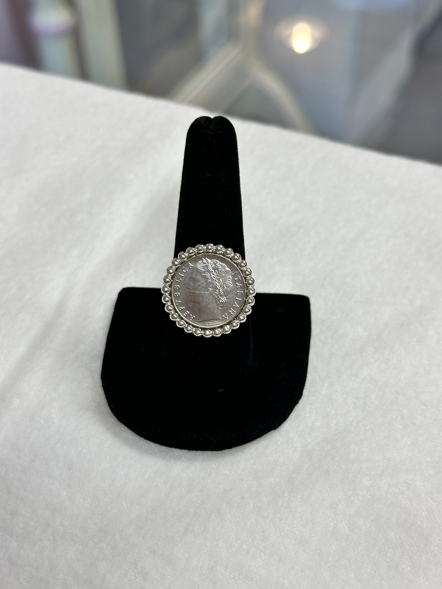 Sterling Roman Coin Ring