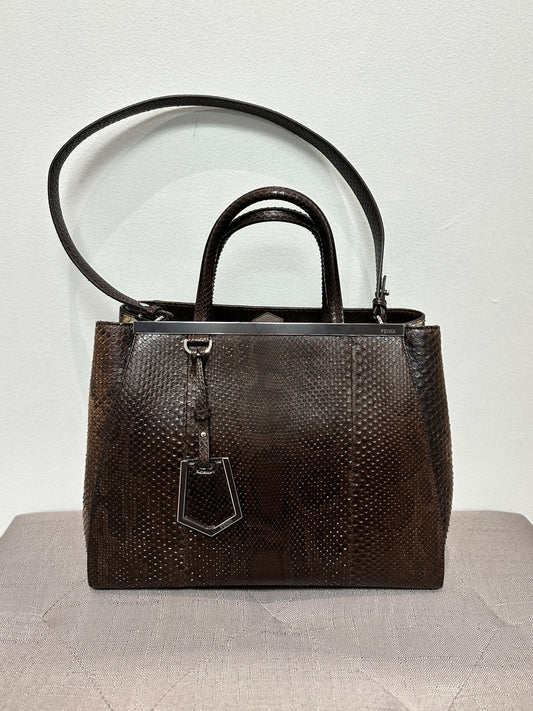 Fendi Python 2Jours Tote