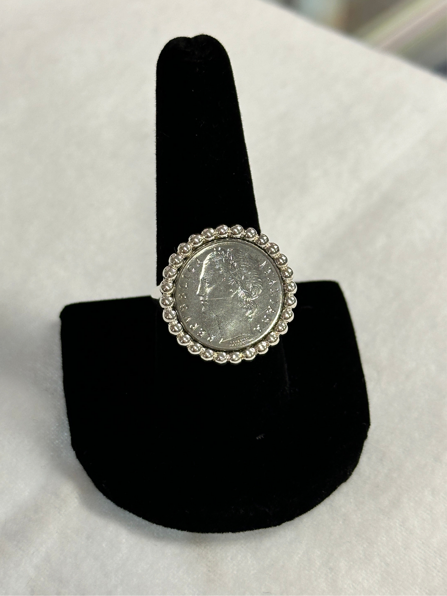 Sterling Roman Coin Ring