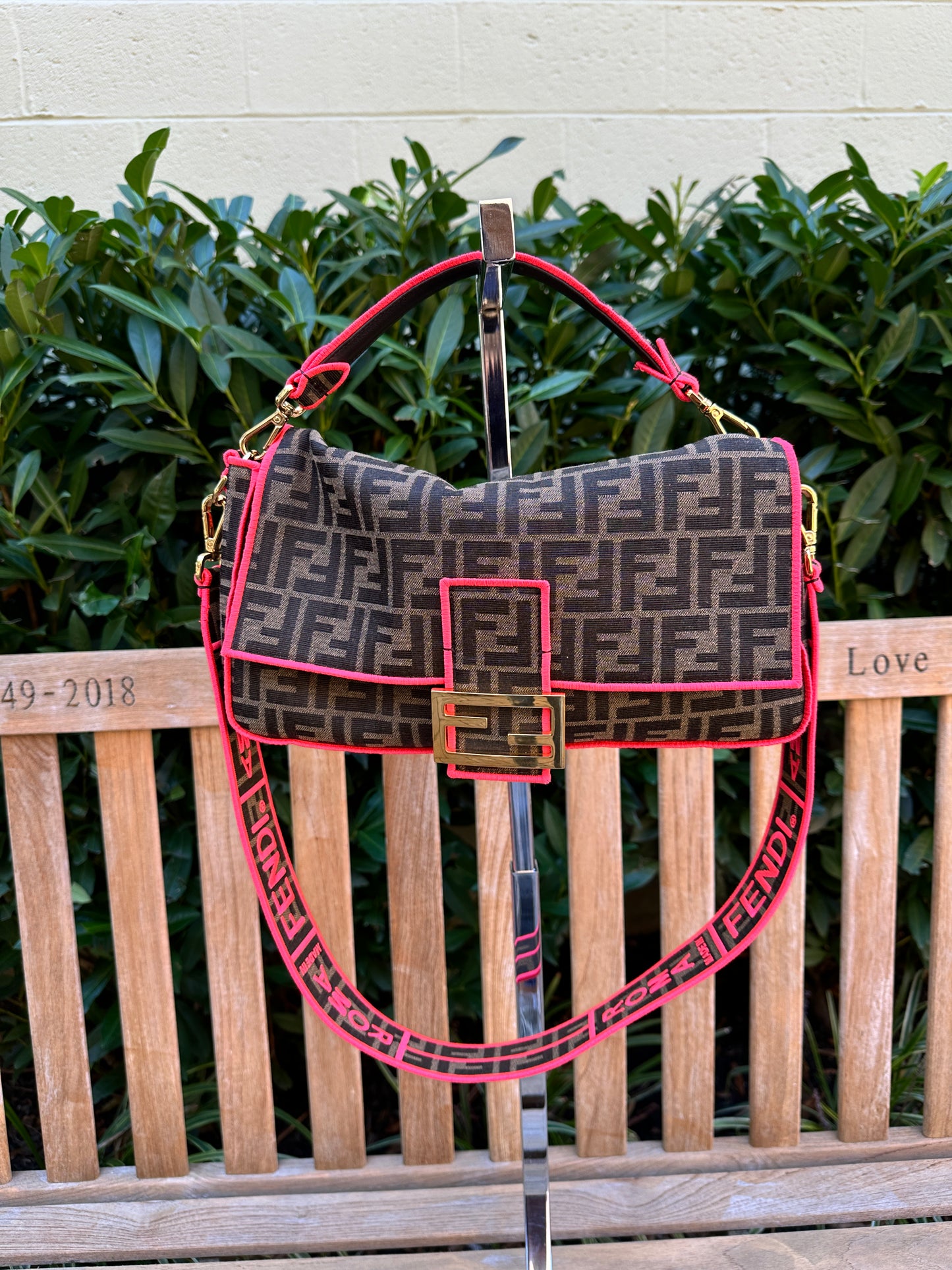 FENDI Zucca Baguette Bag
