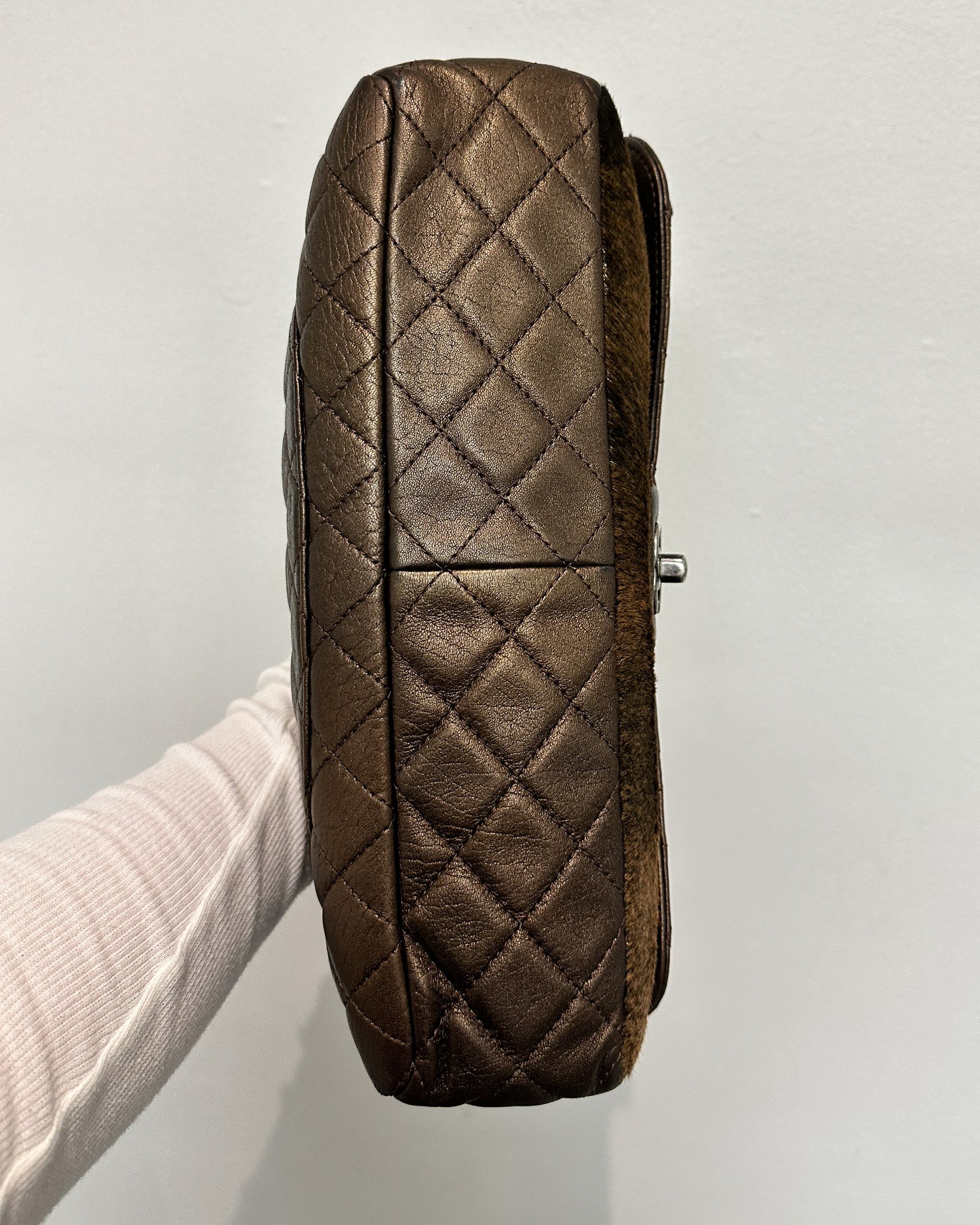 Chanel Classic Metallic
Bronze Quilted Leather Flap Bag