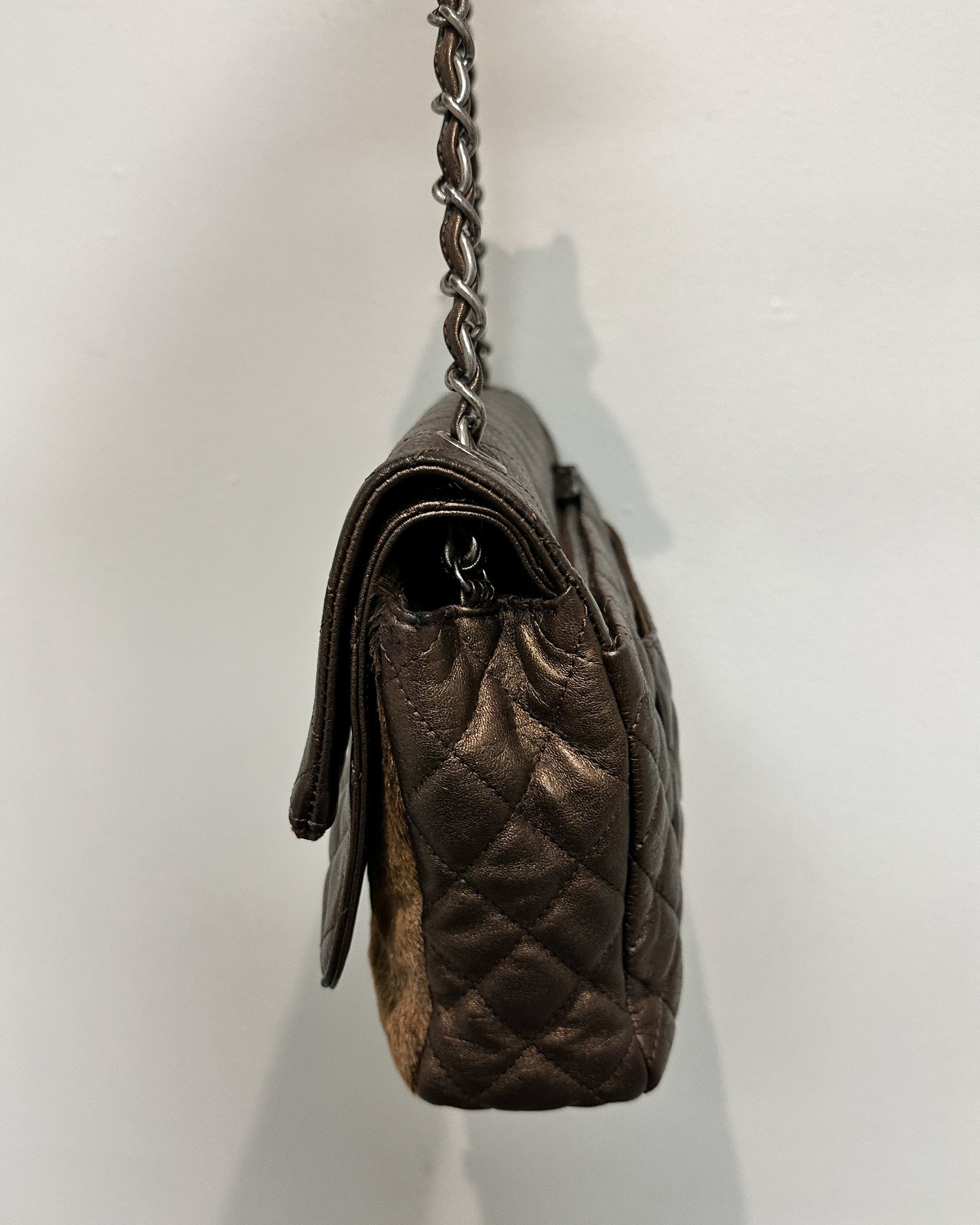 Chanel Classic Metallic
Bronze Quilted Leather Flap Bag