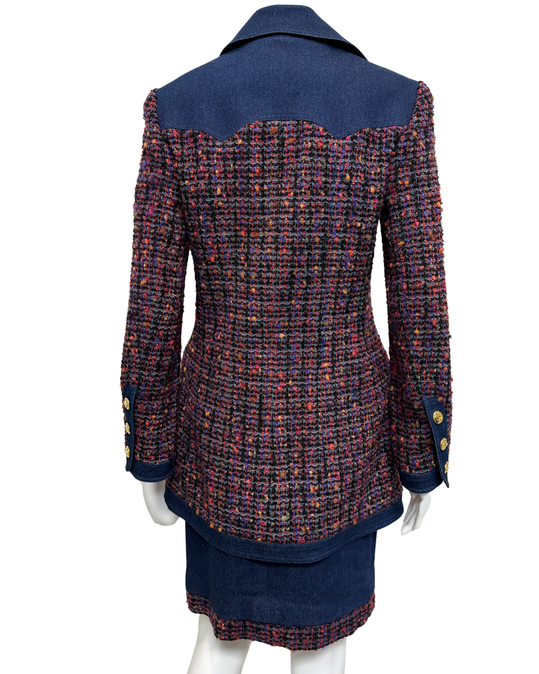 Chanel Tweed & Denim Jacket Set