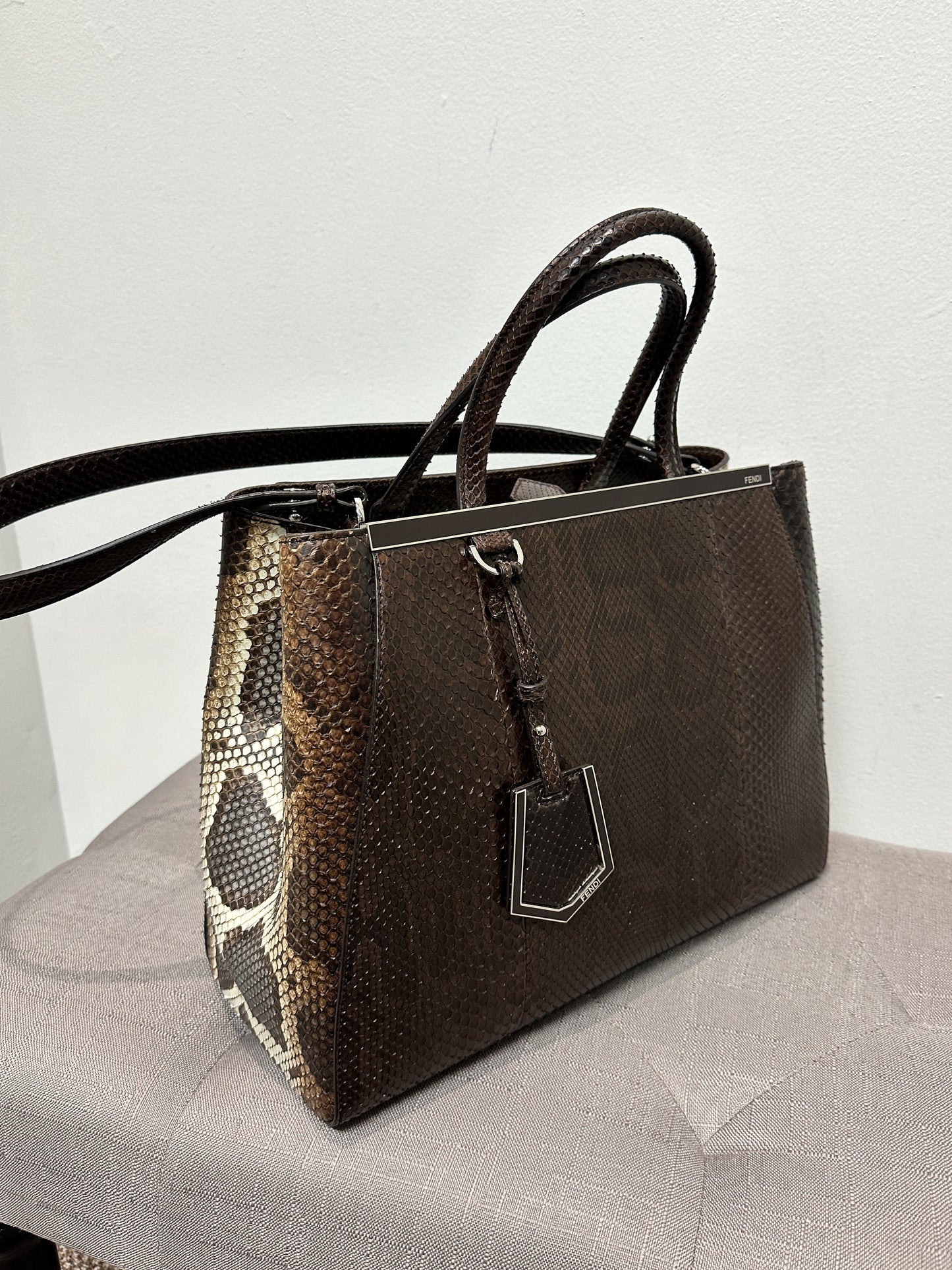 Fendi Python 2Jours Tote