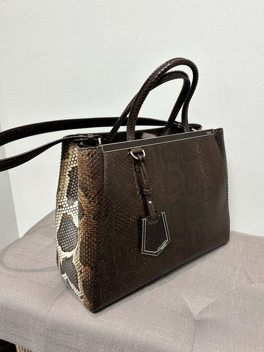 Fendi Python 2Jours Tote