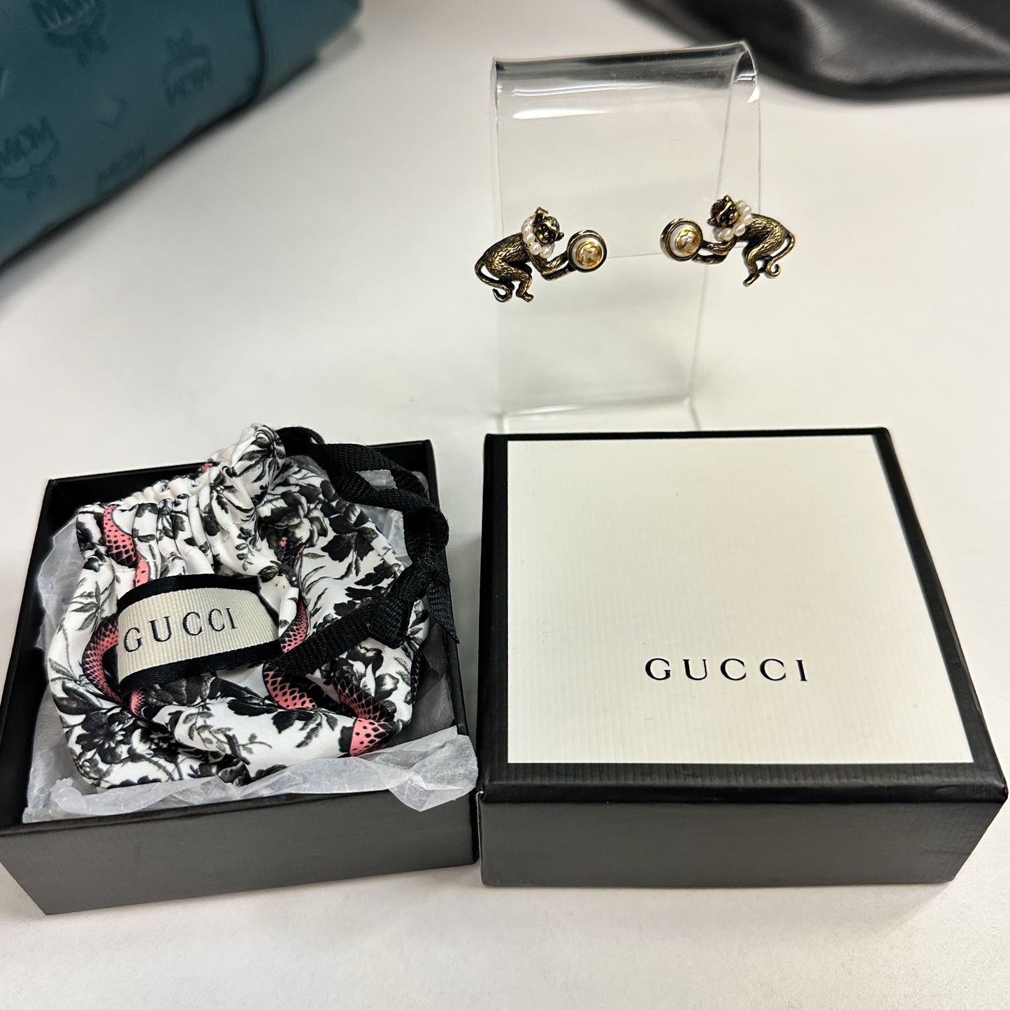 Gucci Monkey Stud Earrings