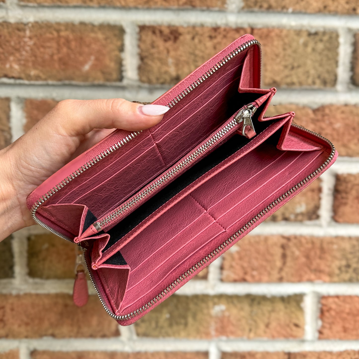 Balenciaga Classic Continental Leather Wallet