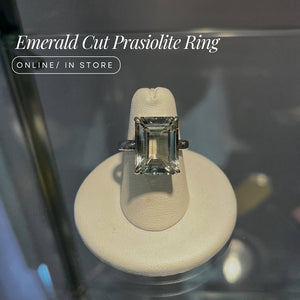Tiffany Emerald Cut Prasiolite Ribg