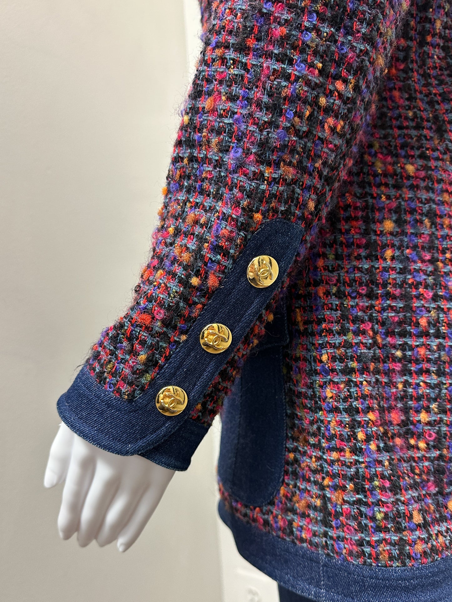 Chanel Tweed & Denim Jacket Set
