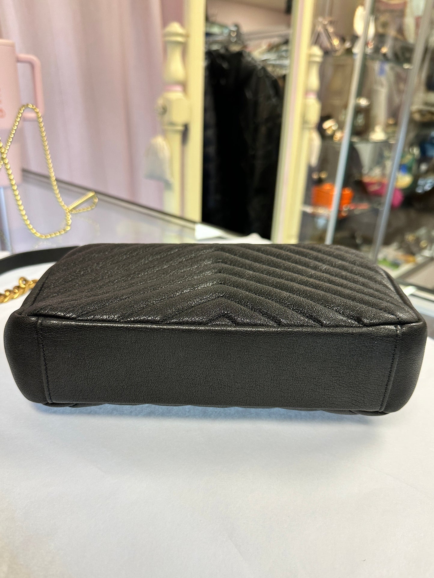 YSL Black Leather Handbag