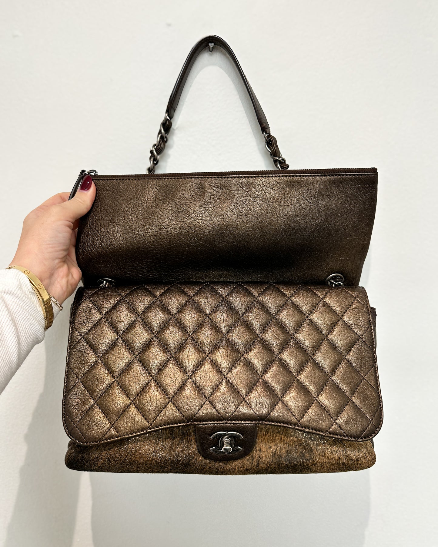 Chanel Classic Metallic
Bronze Quilted Leather Flap Bag