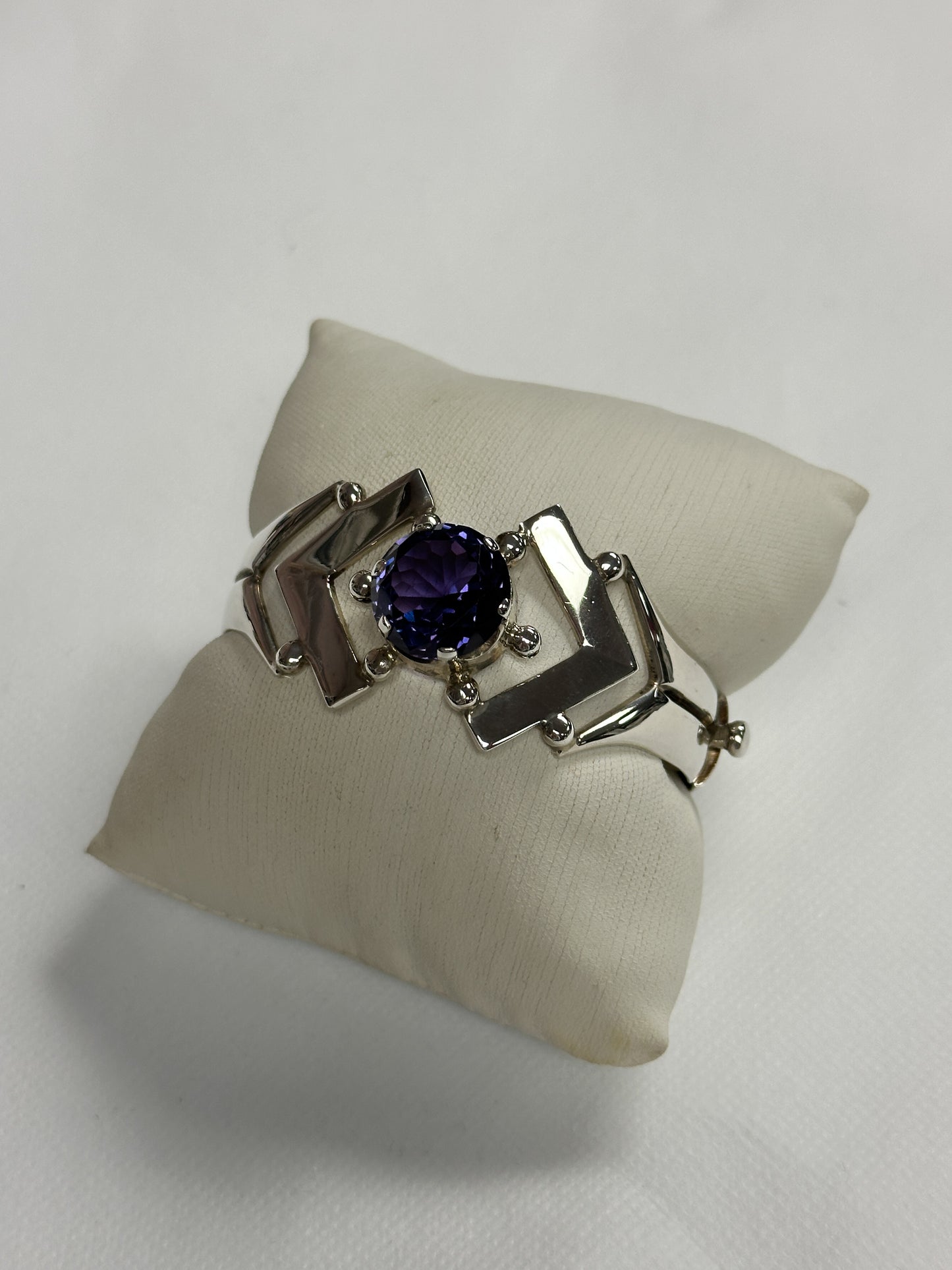 Amethyst Sterling Vintage Bracelet