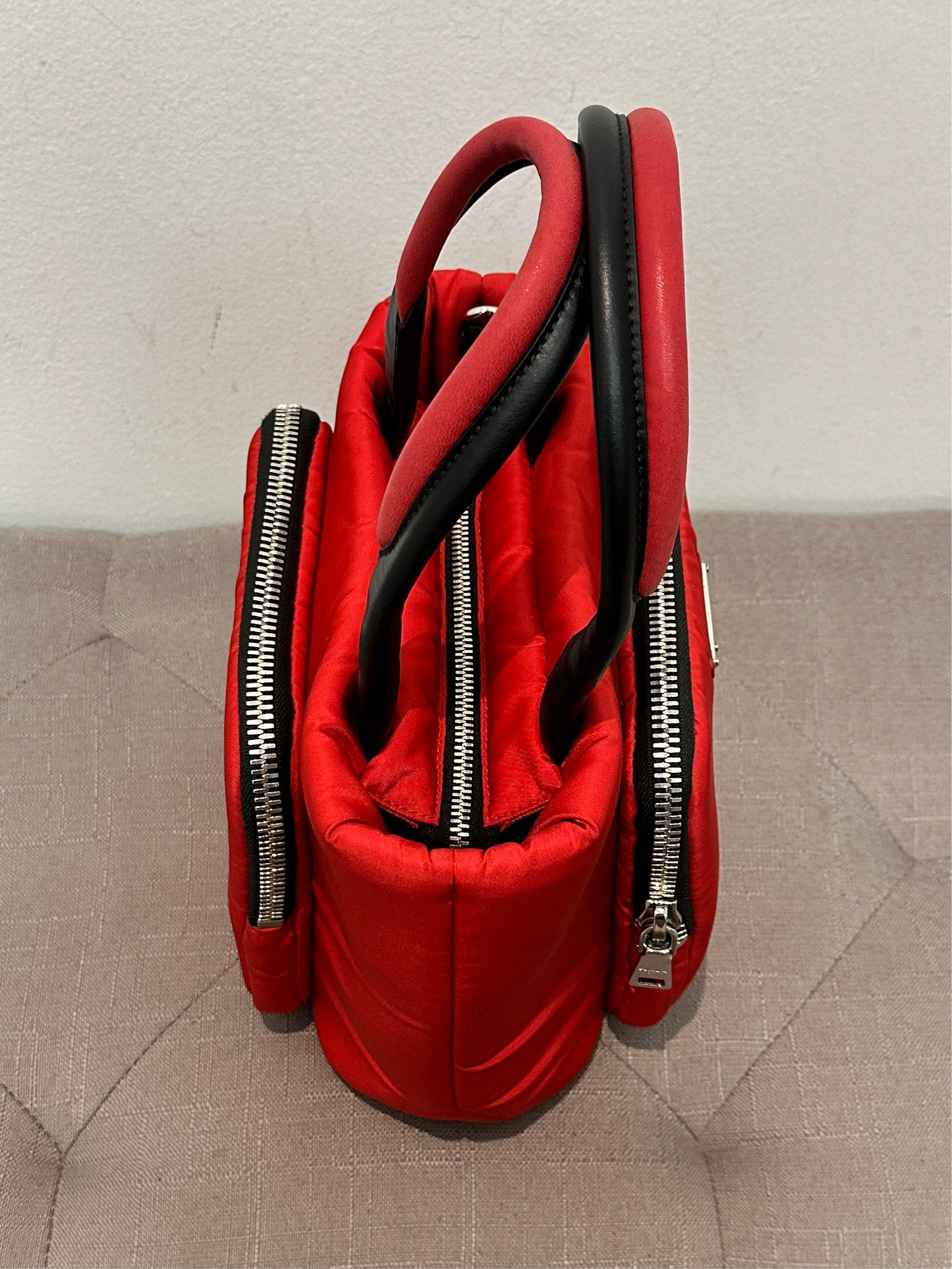 Prada Red Nylon Bag