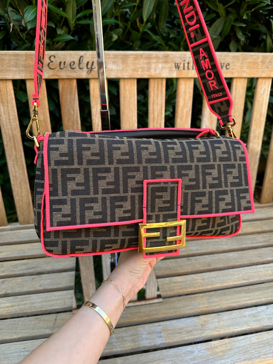 FENDI Zucca Baguette Bag
